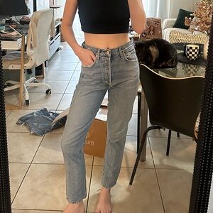 Citizens of Humanity x Free People high waisted straight leg jeans